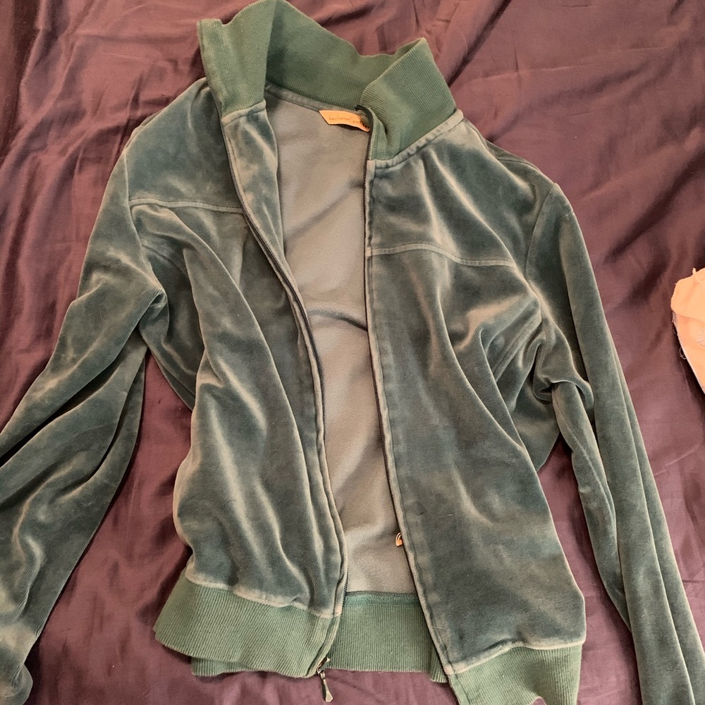 Real velour track jacket